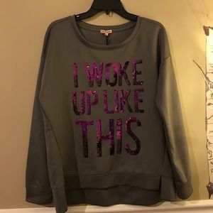 Juicy couture I woke up like this sequin